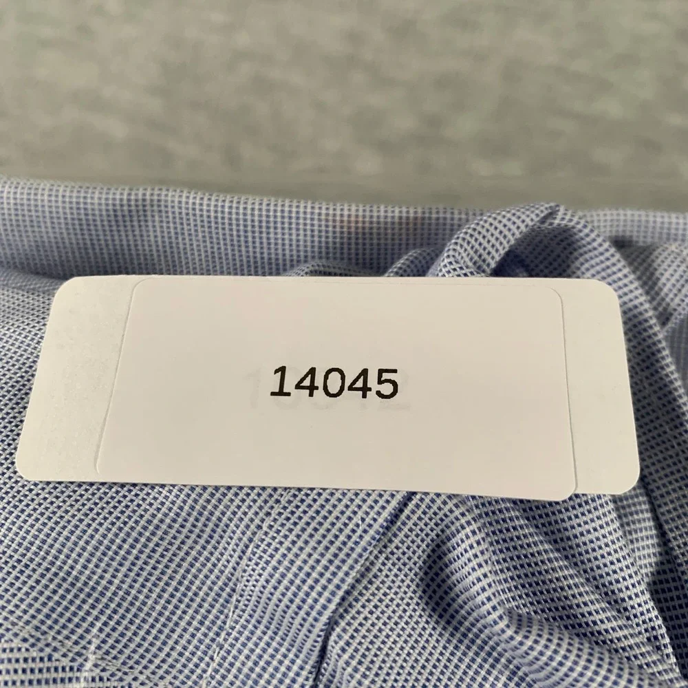Banana‎ Republic Shirt Mens XL Blue Camden Standard Fit Non Iron Dress Check